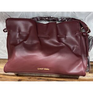 Badgley Mischka Wine Vegan Leather Crossbody Bag NWT